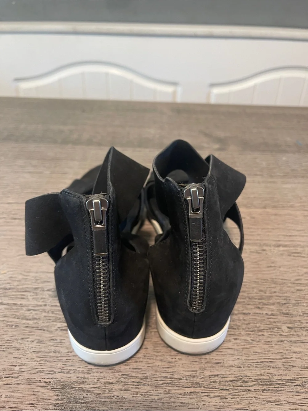 Eileen Fisher 'Viv' Nubuck Wedge Sandals Size 7